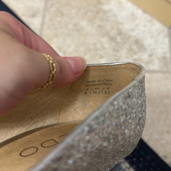 ALDO sparkly silver heels - Picture 6 of 6